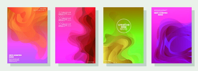 Wall Mural - Creative hard paint cover design backgrounds vector. Minimal trendy style organic shapes pattern with copy space for text design for invitation, Party card,Social Highlight Covers and stories page