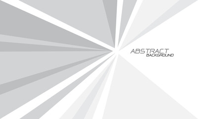 Abstract white grey zoom triangle geometric light background vector illustration.