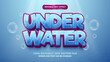 © agungkreatif - Editable text effect - under water cartoon style 3d template on deep sea background