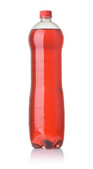 Sticker - Front view of red soda plastic bottle