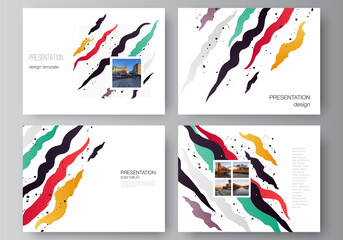 Wall Mural - vector layout of the presentation slides design business templates, multipurpose template for presen