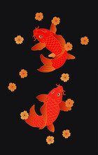 Oriental Painting Korea Koi Fish 04