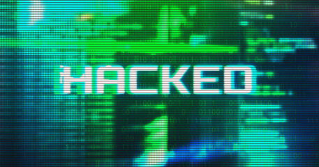Futuristic Digital Technology Vector Background. Cyber Attack, Ransomware, Malware, Scareware Concept