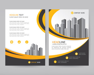 Wall Mural - vector annual report business brochure, flyers design template, company profile, magazine, poster, b