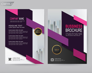 Wall Mural - vector annual report business brochure, flyers design template, company profile, magazine, poster, b