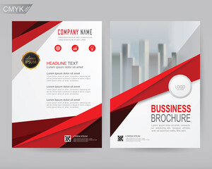 Wall Mural - vector annual report business brochure, flyers design template, company profile, magazine, poster, b