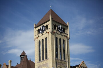 Sticker - old clock tower., Morrison County Courthouse