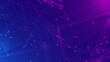 © Papapig - Abstract purple violet and blue polygon tech network with connect technology background. Abstract dots and lines texture background. 3d rendering.