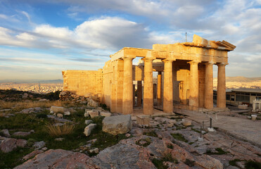 Wall Mural - Parthenon temple on day. Acropolis in Athens, Greece