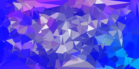 Light purple vector triangle mosaic design.