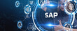 © photon_photo - SAP System Software Automation concept on virtual screen data center. Business, modern technology, internet and networking concept
