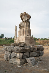 Wall Mural - Ruins of the Temple of Artemis in Ephesus, one of the Seven Wonders of the Ancient World. Selcuk - Izmir