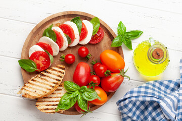 Sticker - Caprese salad with mozzarella, basil and garden tomatoes