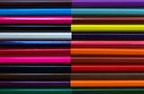 Fototapeta Tęcza - Part of colored double colored pencils
