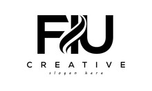 Letter FIU Creative Logo Design Vector	