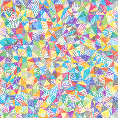  Low poly sketch background. Astonishing square pattern. Cool abstract background. Vector illustration.