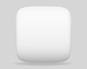 Wall Mural - White square buttons mobile app template