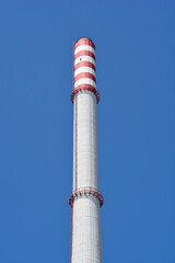 Heating plant chimney