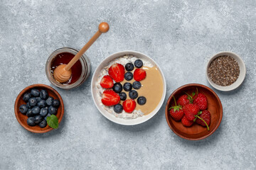 Wall Mural - Breakfast with overnight oatmeal