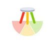 © dzm1try - Three legged stool analogy diagram. Clipart image
