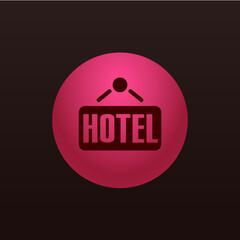 Poster - Hotel Sign - Sticker