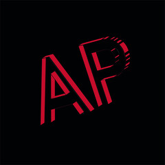 Wall Mural - letter logo AP