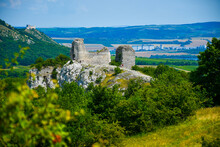 Orphan Castle  in Pálava Protected Landscape Area in South Moravian Region of the Czech Republic