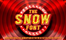 Show Font Set Collection, Letters And Numbers Symbol. Vector
