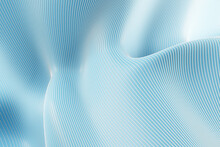 Creative Blue Lines And Curves Backdrop. 3D Rendering.