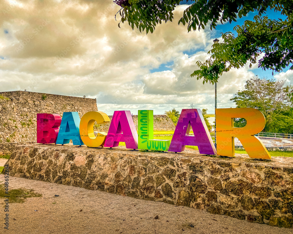 Foto de Stock Pueblo mágico de Bacalar en Mexico | Adobe Stock