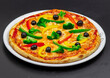 Vegetarische Gemüse Pizza