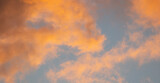 Fototapeta Zachód słońca - colorful clouds in a beautiful sunset