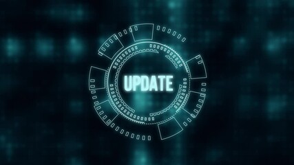 Internet, business, Technology and network concept. Update software computer program upgrade.