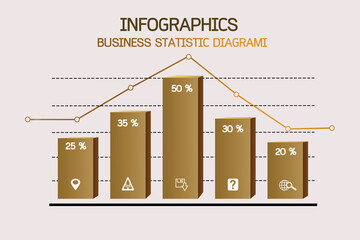 Wall Mural - grafico economia, istogrammi, statistiche