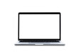 © banphote - Modern Laptop computer with blank screen isolated on white background.