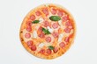 © Serhii - Delicious italian pizza over white background top view