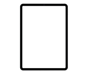 Wall Mural - mockup / template. tblet with blank screen for your design isolated on white background.