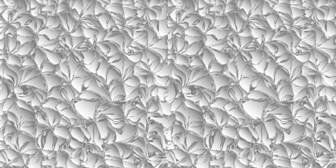 Wall Mural - Abstract stylized floral background, flowers white and grey colors