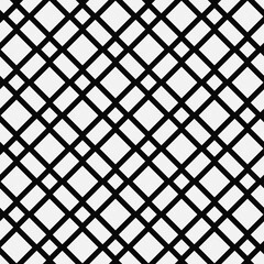 Poster - Waggle seamless pattern and white background. Diagonal striped ornament.