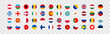 © M-KOS - European country flag in a circle on a transparent background. 48 national flags. Vector set icons