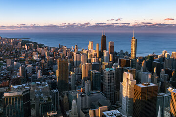 Fototapete - Chicago cityscape in America