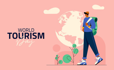 world tourism day vector poster