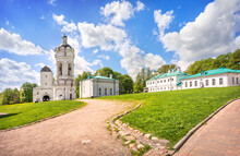 Tower, Bell Tower And Church Of St. George In Kolomenskoye In Moscow