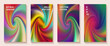 © SunwArt - Gradient spiral rotation cover page templates set.