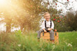 © Jacek - Smiling little boy with apples in an autumn orchard.