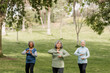 © McKinsey Jordan/Stocksy - Three Older Women Get Together For a Workout