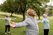 © McKinsey Jordan/Stocksy - Man Meditates With His Senior Yoga Group