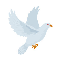 Wall Mural - white dove icon