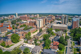 Fototapeta Londyn - Aerial View of a large State University in Ann Arbor, Michigan