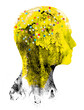 © The Laundry Room/Stocksy - Neural Net In Lemon Colored Abstract Head Profile
